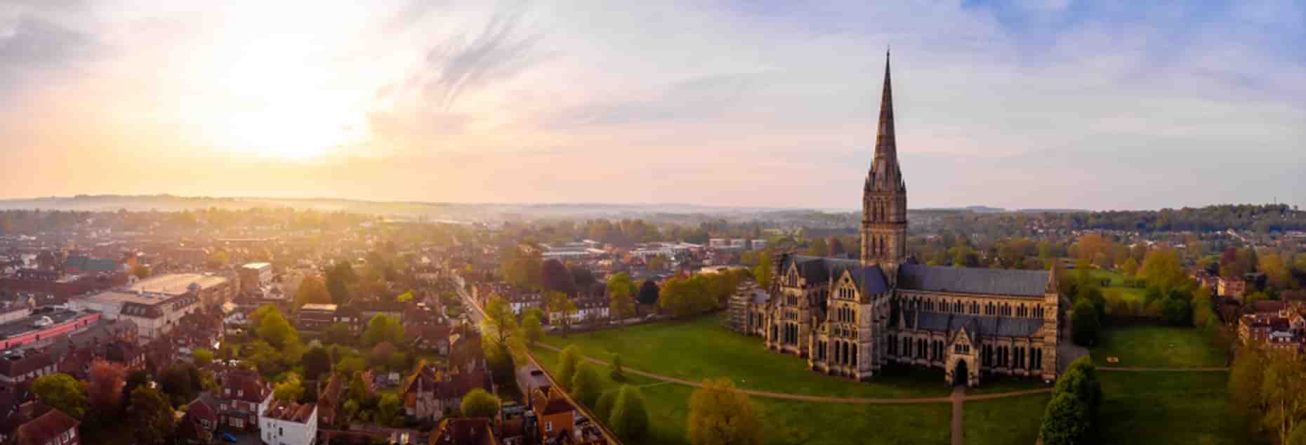 Salisbury Cathedral panorama